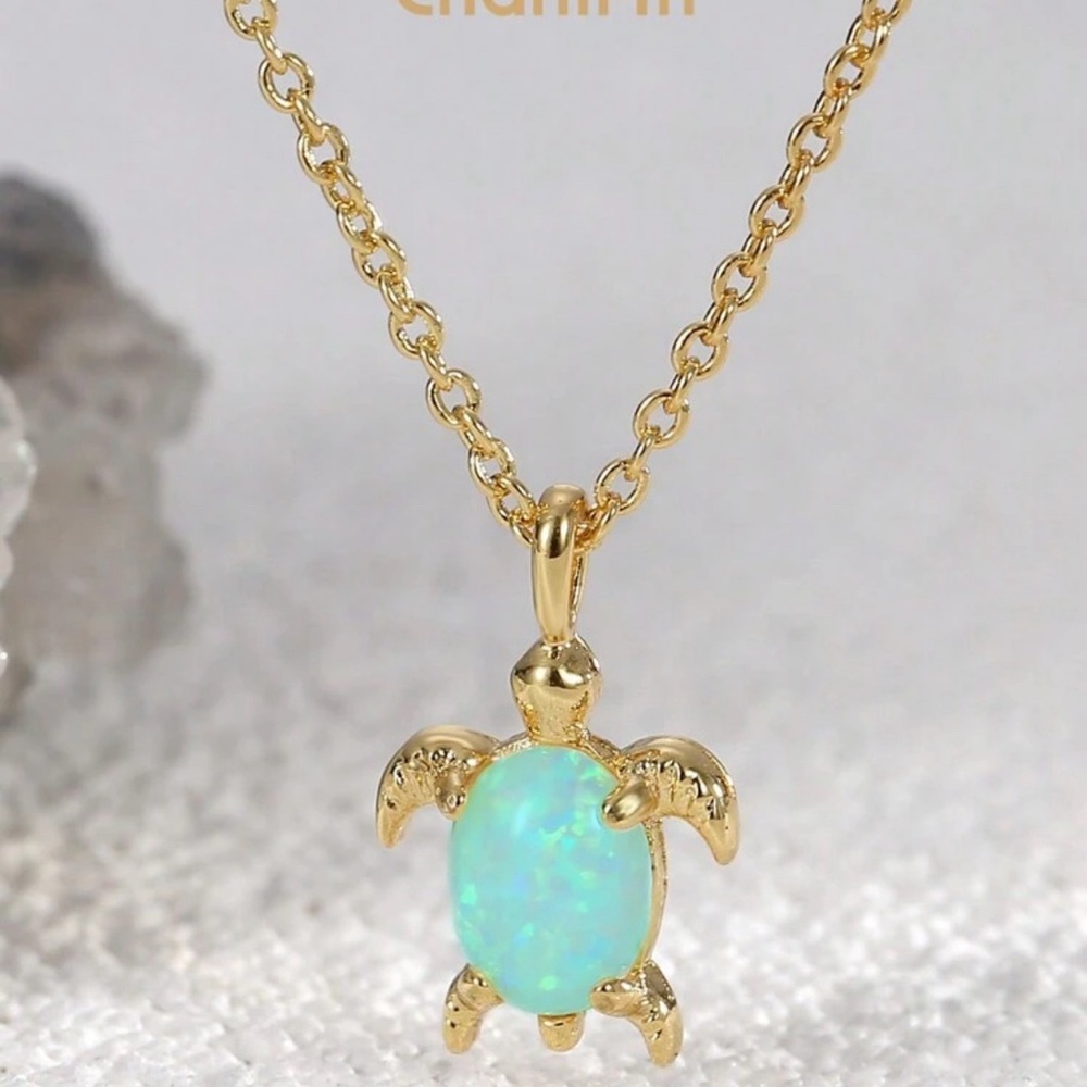 18 K gold plated over stainless steel necklace - Picture 2 of 3